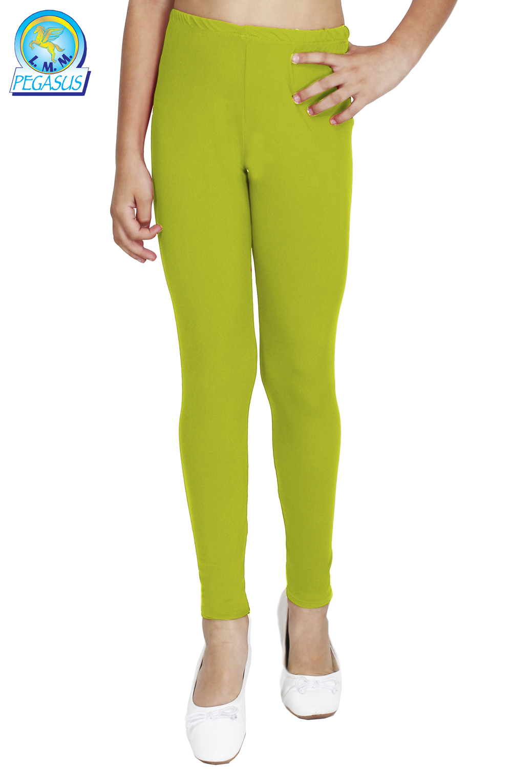LEGGINS DANZA LYCRA VERDE MELA BAMBINA